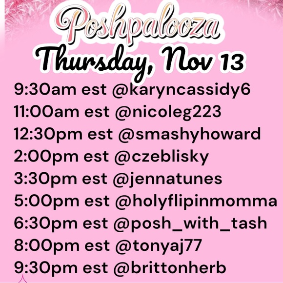 We Are Live!! Poshpalooza Train Leaves the Station on November 13th 🚂❤️ - Picture 1 of 2